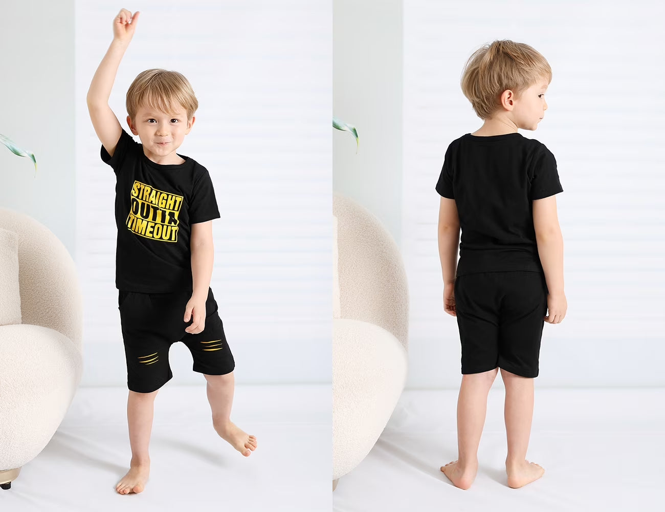 Toddler Baby Boy Summer Outfits Set Short Sleeve T-Shirt Shorts Clothes Set for 9-12 Months