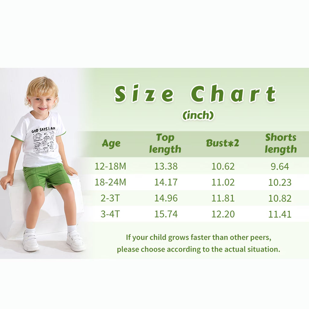 Toddler Baby Boy Summer Shorts Outfits Short Sleeve T-Shirt Shorts Clothes Set for 3-4T