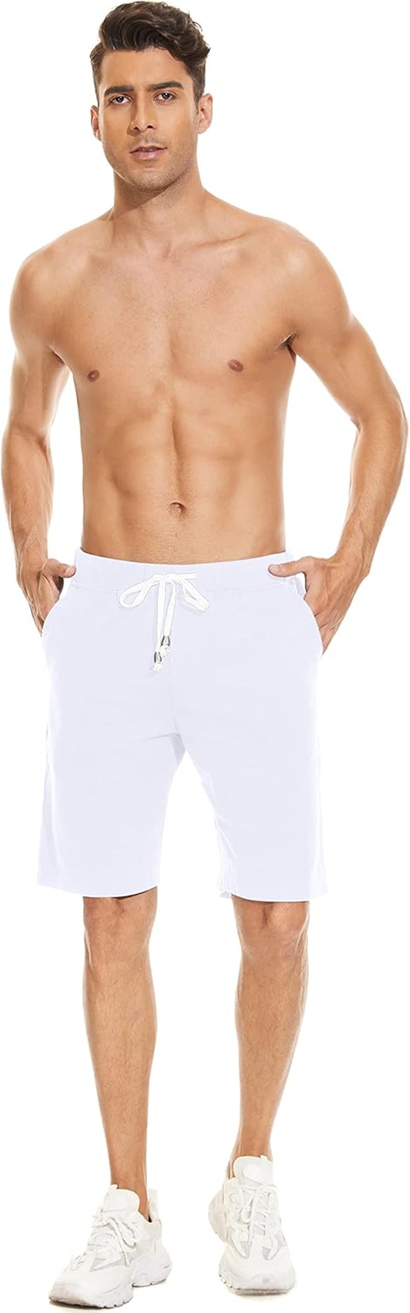 Men'S Casual Shorts Elastic Jogger Gym Active Pocket Shorts