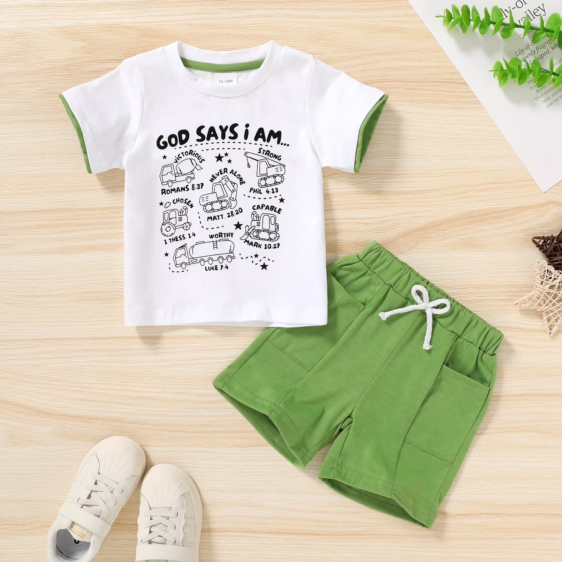Toddler Baby Boy Summer Shorts Outfits Short Sleeve T-Shirt Shorts Clothes Set for 3-4T