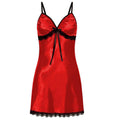 Women sexy pajamas large size lace suspender nightgown sleeveless