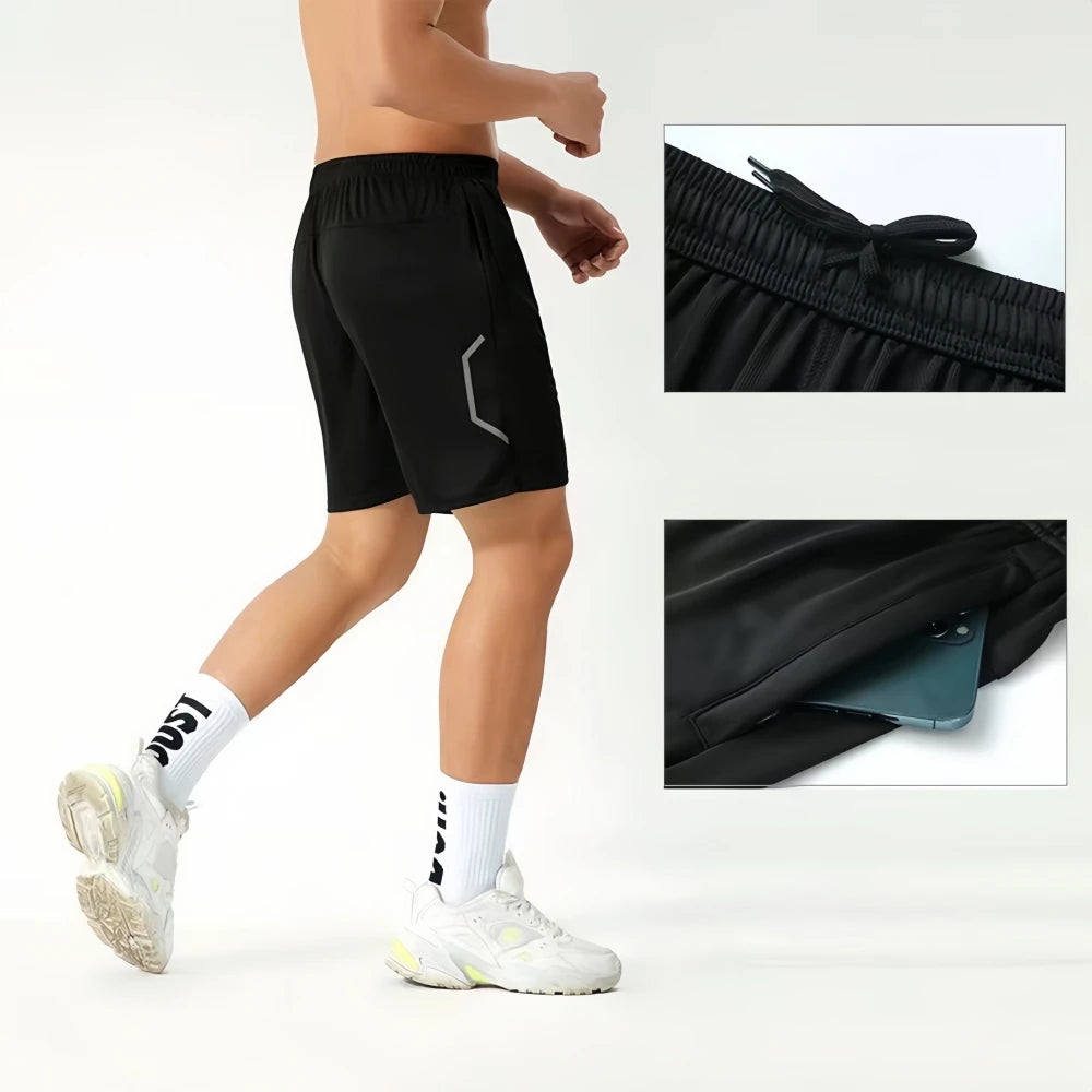 Men's Casual Summer Shorts Quick Dry Soft Polyester with Anti-Wrinkle Feature