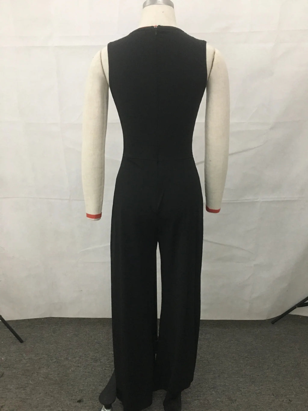 New Arrival Casual Fashion Slim Fit Waist Solid Color Diamond Beaded Plus Size Jumpsuits Elegant Jumpsuit Women