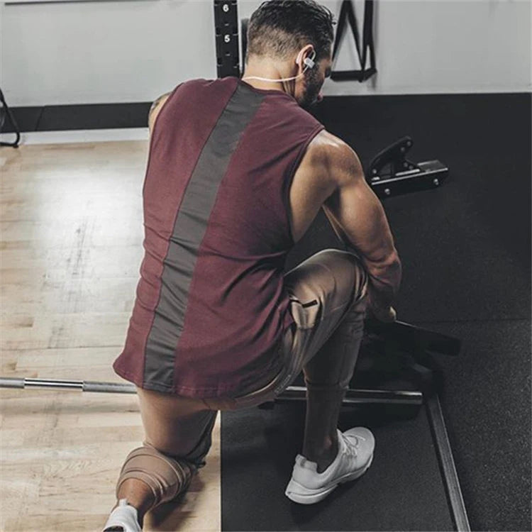 Men Workout Singlet Bodybuilding Fitness Muscle Tank Tops
