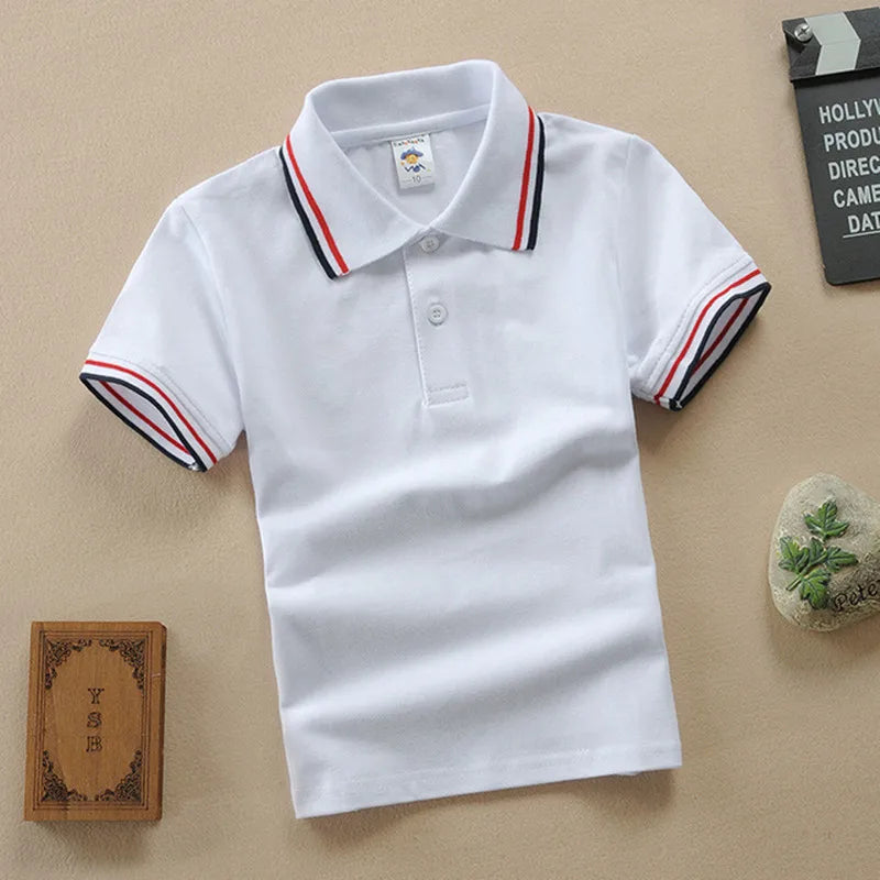 Boys T Shirt  Summer Fashion Clothes Little Girls Polo Shirts 3-8 Years Tops Toddler Sportswear