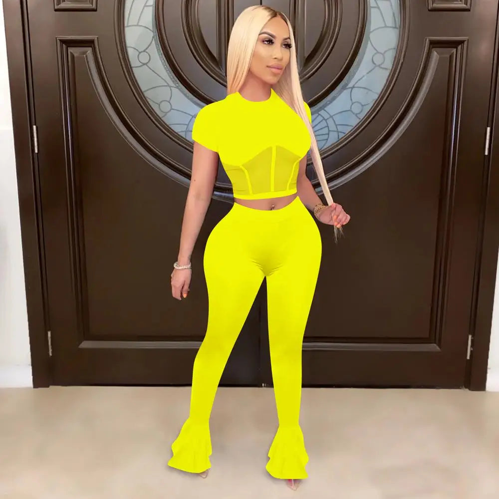 2 piece set women two piece set summer clothes crop top pants two pieces sets women outfits sexy