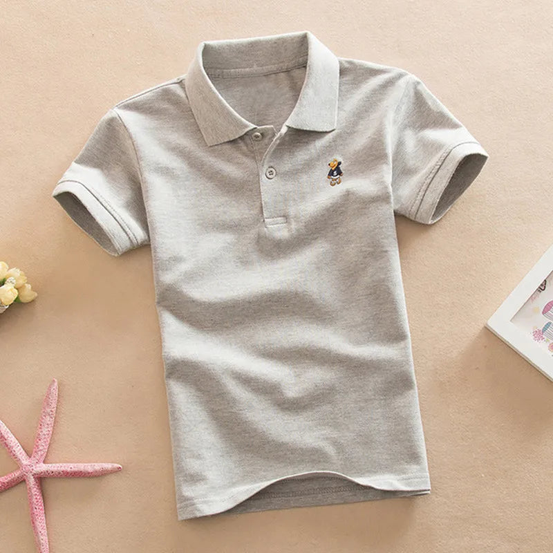 Boys T Shirt  Summer Fashion Clothes Little Girls Polo Shirts 3-8 Years Tops Toddler Sportswear