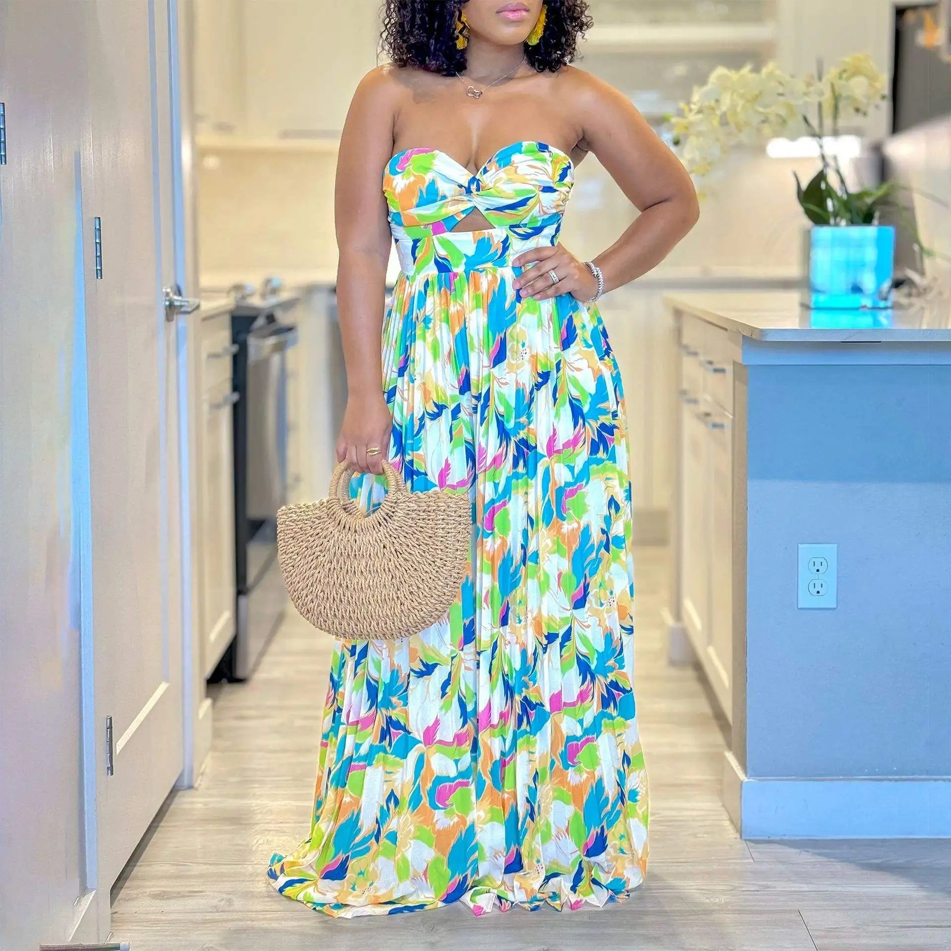 Latest Summer Design Satin Jumpsuit