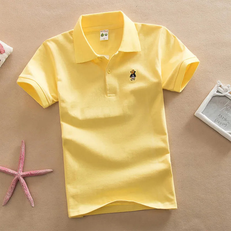 Boys T Shirt  Summer Fashion Clothes Little Girls Polo Shirts 3-8 Years Tops Toddler Sportswear