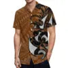 New Arrival Polynesian Tribal Design Men Print Shirt Custom Hawaiian Casual Beach Shirts