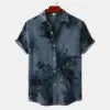 Men's Hawaiian Shirt - Summer Short Sleeve Casual (Trendy Floral Printed Shirt, Beach Shirt for Men)