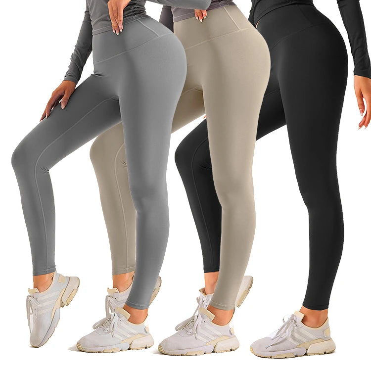 Women Soft Stretchy Quick Dry Fitness Leggings High Waisted Tight Butt Lift Workout Gym Sport Yoga Leggings