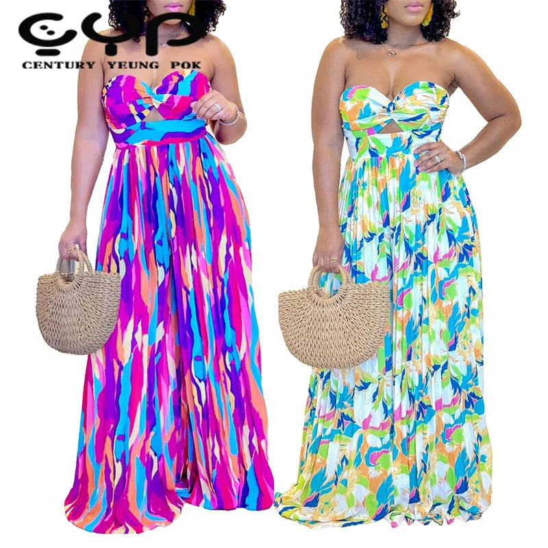 Latest Summer Design Satin Jumpsuit