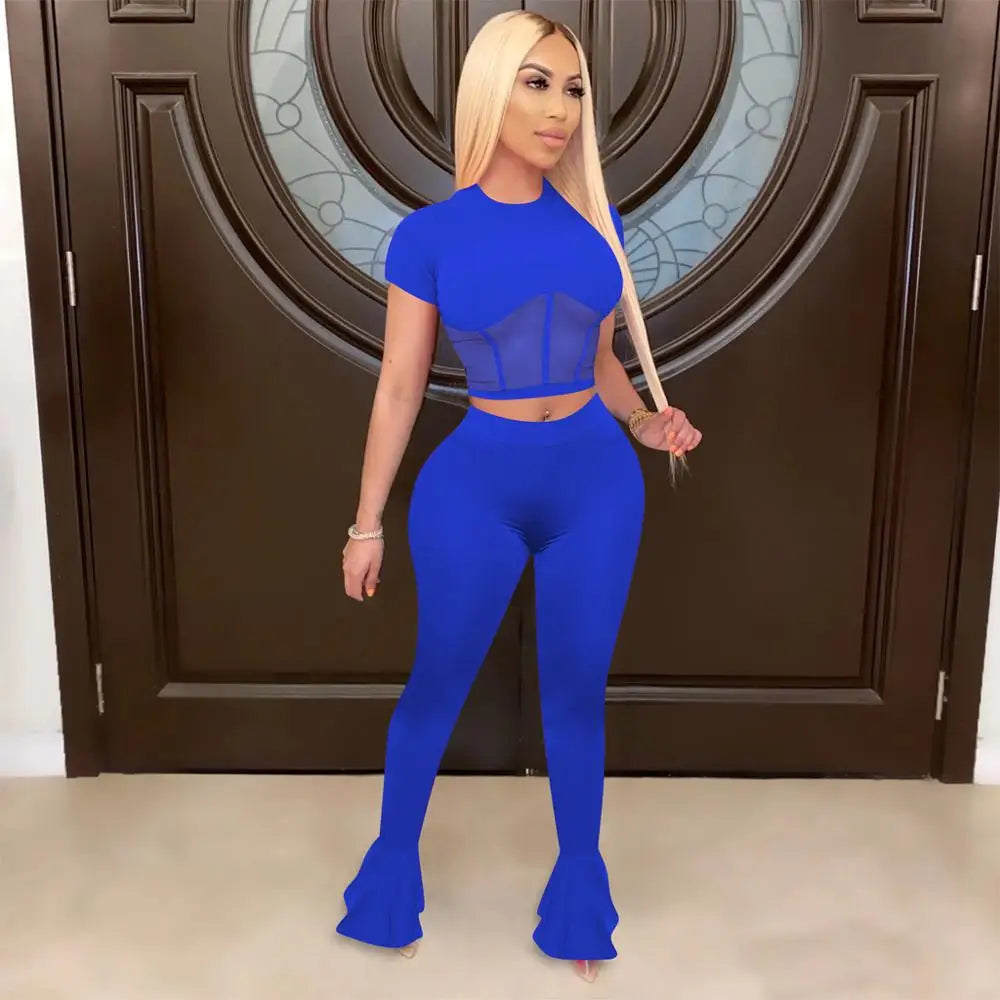 2 piece set women two piece set summer clothes crop top pants two pieces sets women outfits sexy