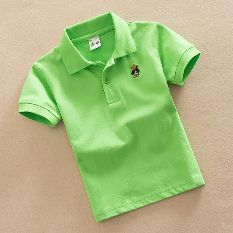 Boys T Shirt  Summer Fashion Clothes Little Girls Polo Shirts 3-8 Years Tops Toddler Sportswear