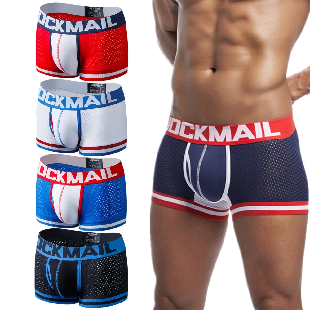 For Classic Fashion Men's Breathable Knitted Low-Rise Boxer
