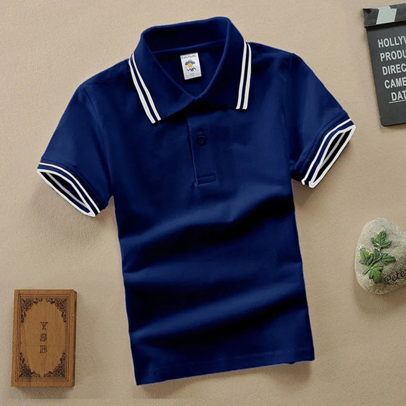 Boys T Shirt  Summer Fashion Clothes Little Girls Polo Shirts 3-8 Years Tops Toddler Sportswear
