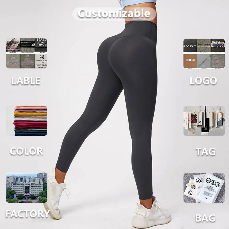 Full Length Legging Inside Back Waist Pocket Sportswear Fitness High Waist Training Sports Yoga Leggings