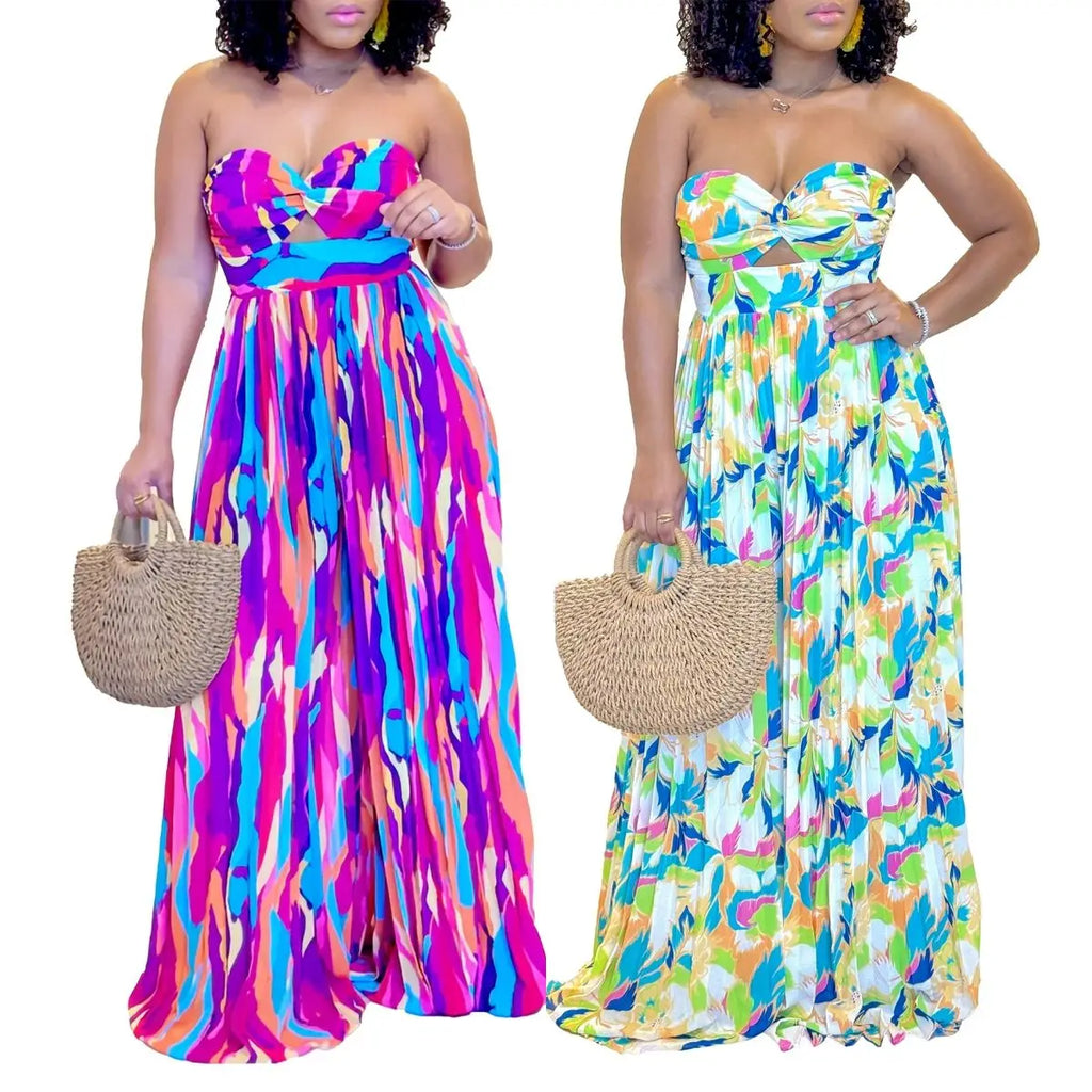 Latest Summer Design Satin Jumpsuit