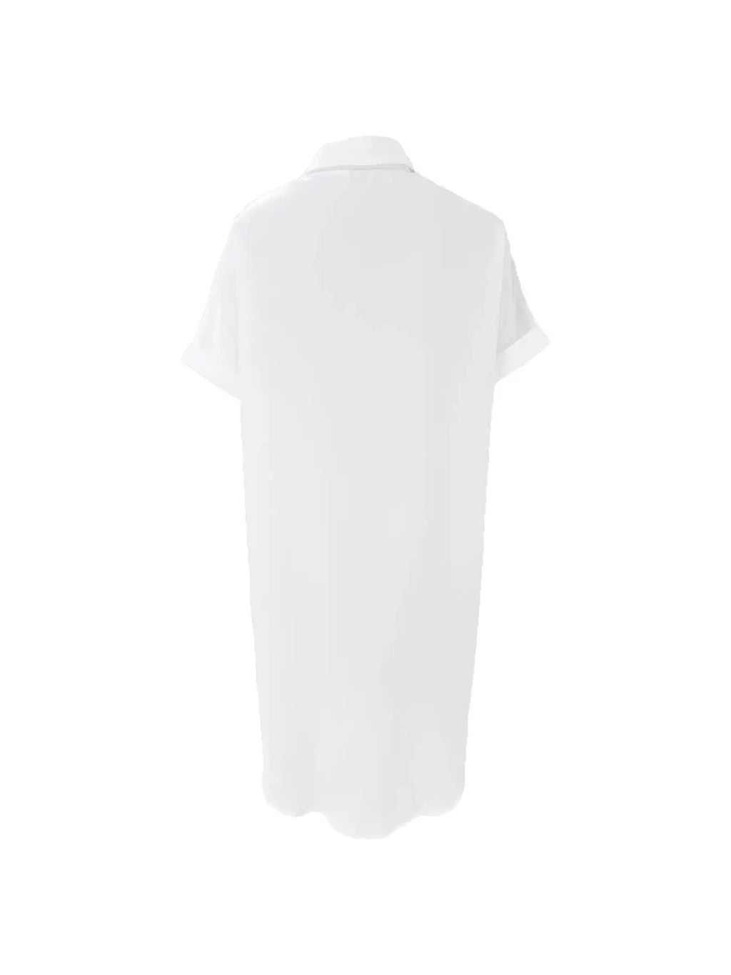 Cross-border Fashion Printed Mid-length Top Shirt Loose Casual Women's Shirt