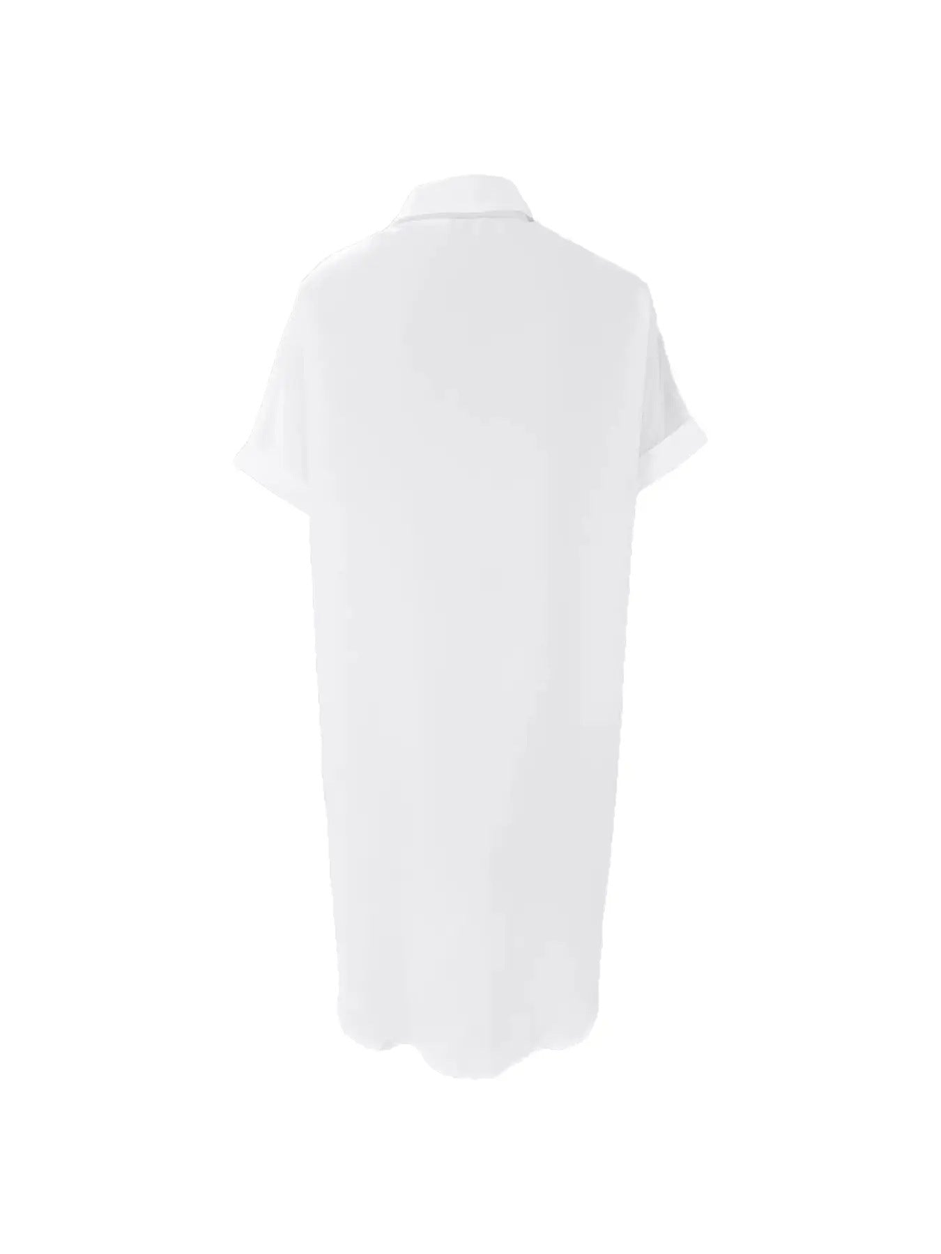 Cross-border Fashion Printed Mid-length Top Shirt Loose Casual Women's Shirt