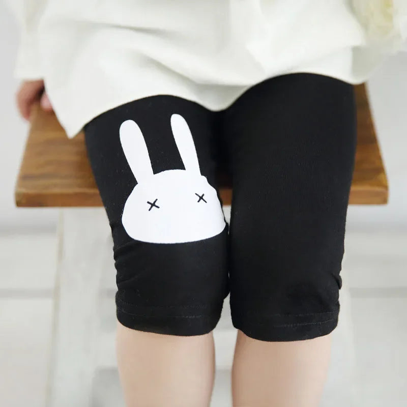 Girls Summer Leggings Rabbit Kids Knee