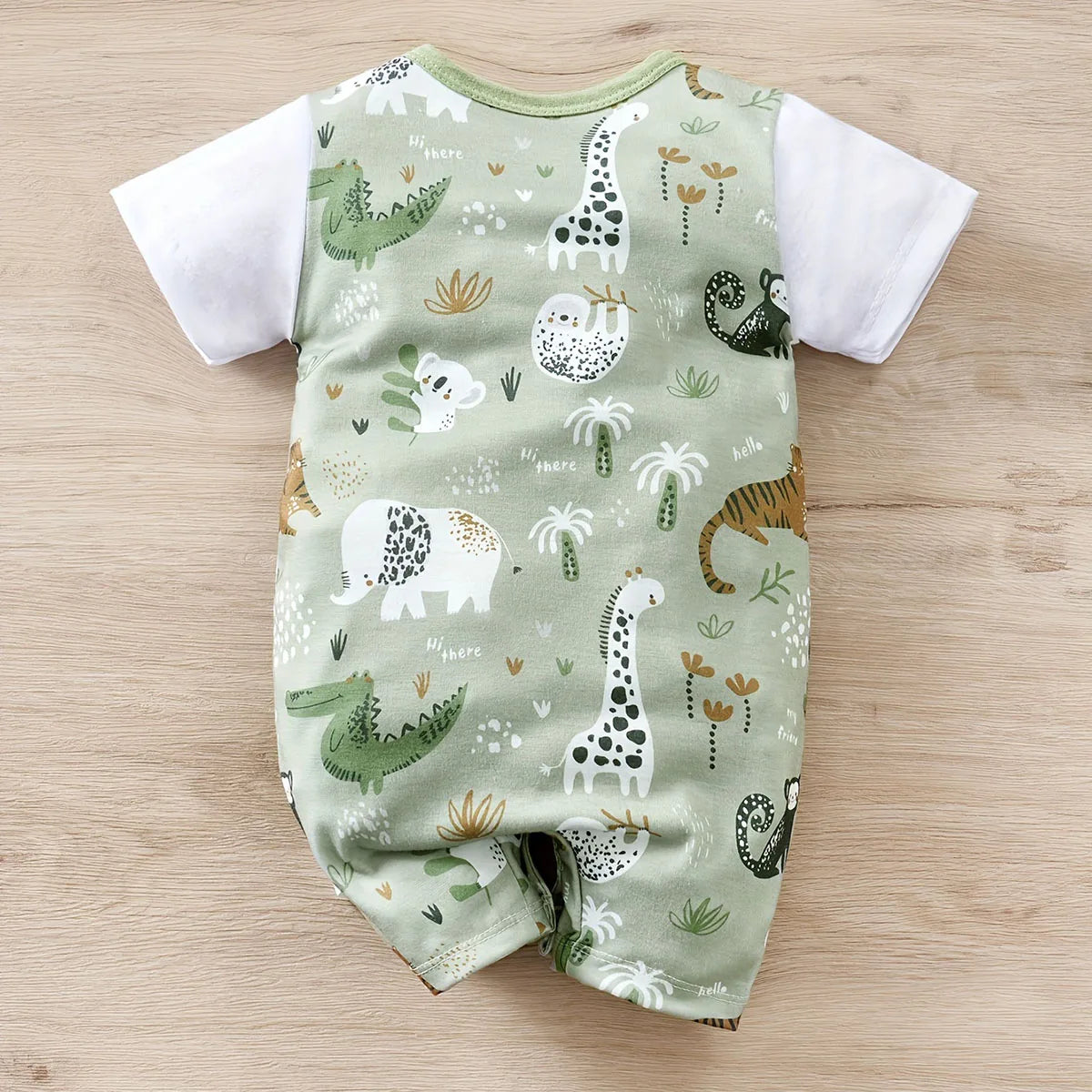 IURNXB Adorable Infant Zoo Animal Print