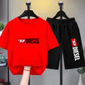 Children T-shirt+bottom wear Age 3-12 Girls boy Set black 2pcs