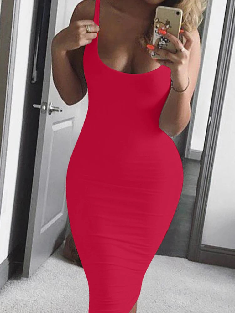Spring Summer Fashion Sexy Tank Top Dress