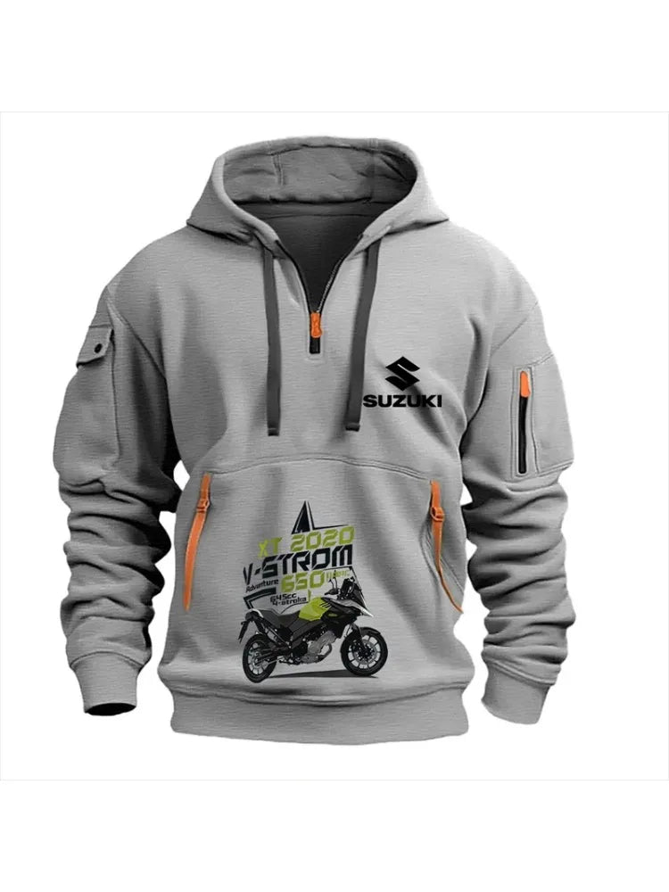 Suzuki's new men's hooded sweatshirt