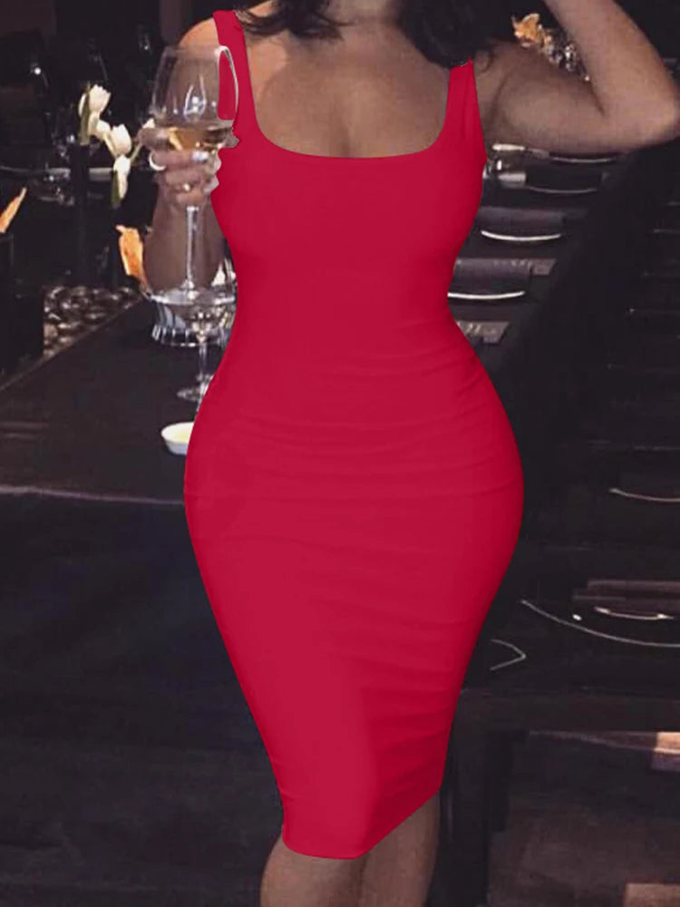 Spring Summer Fashion Sexy Tank Top Dress