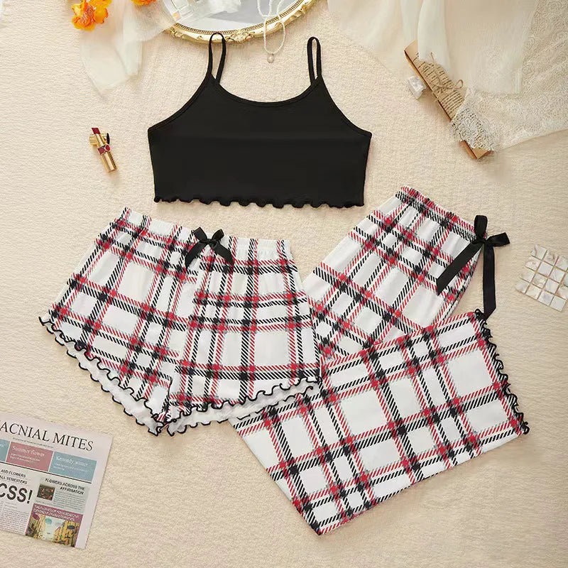 3Pcs Women's Pajama Set