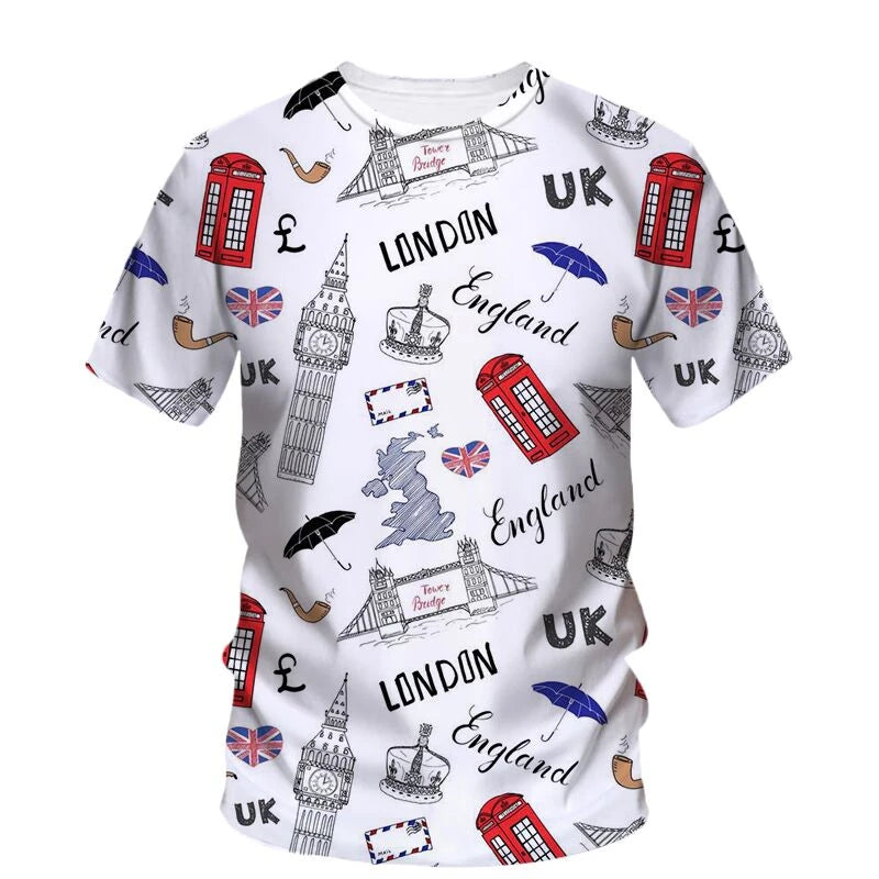 T Shirt Summer Men Fashion Short Sleeve Oversized Harajuku