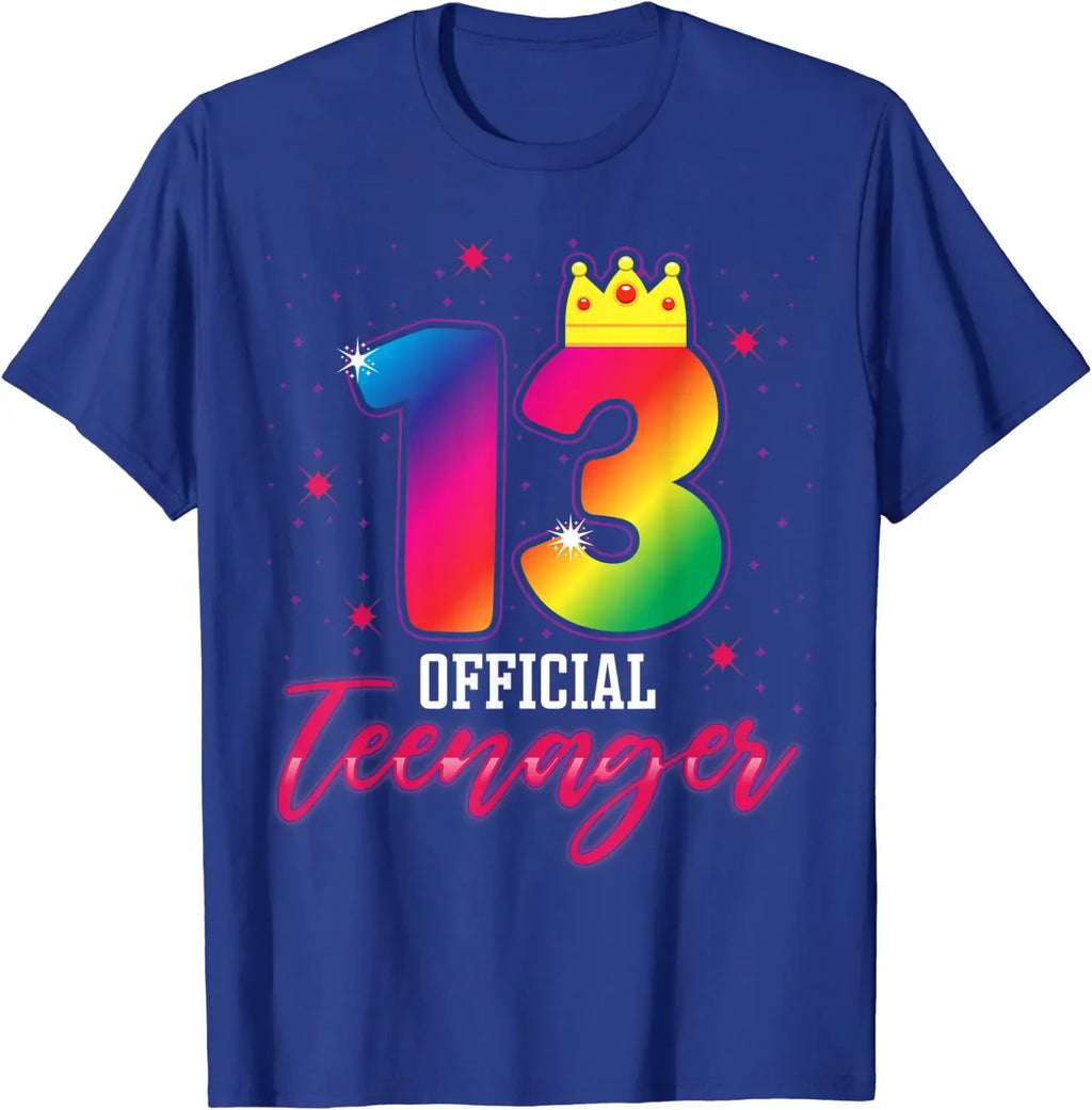 Official Teenager 13th Birthday 13 Years Old Bday Boys Girls T-Shirt