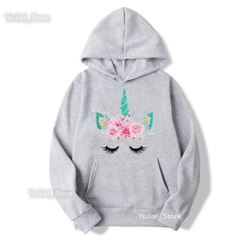 Women Glitter Pink Flowers Sweatshirt Girls Long-Sleeved Winter/Spring/Autumn Clothes