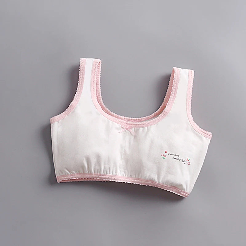 Teen Girl Training Bra Top Breathable Cotton