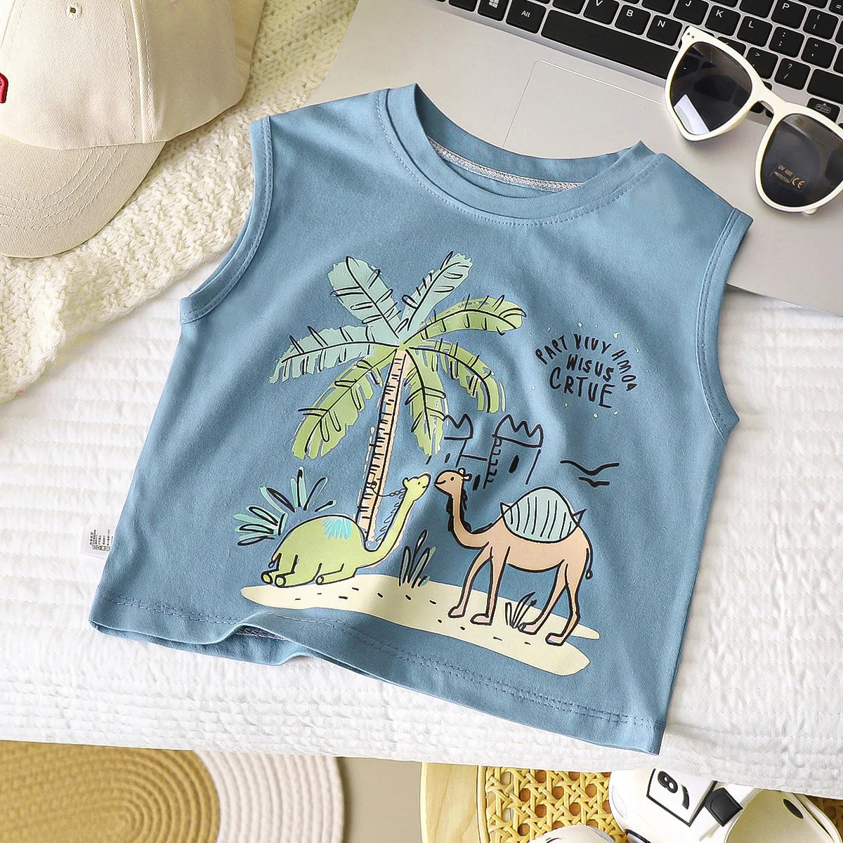 Kids Cartoon Tank Sleeveless Top