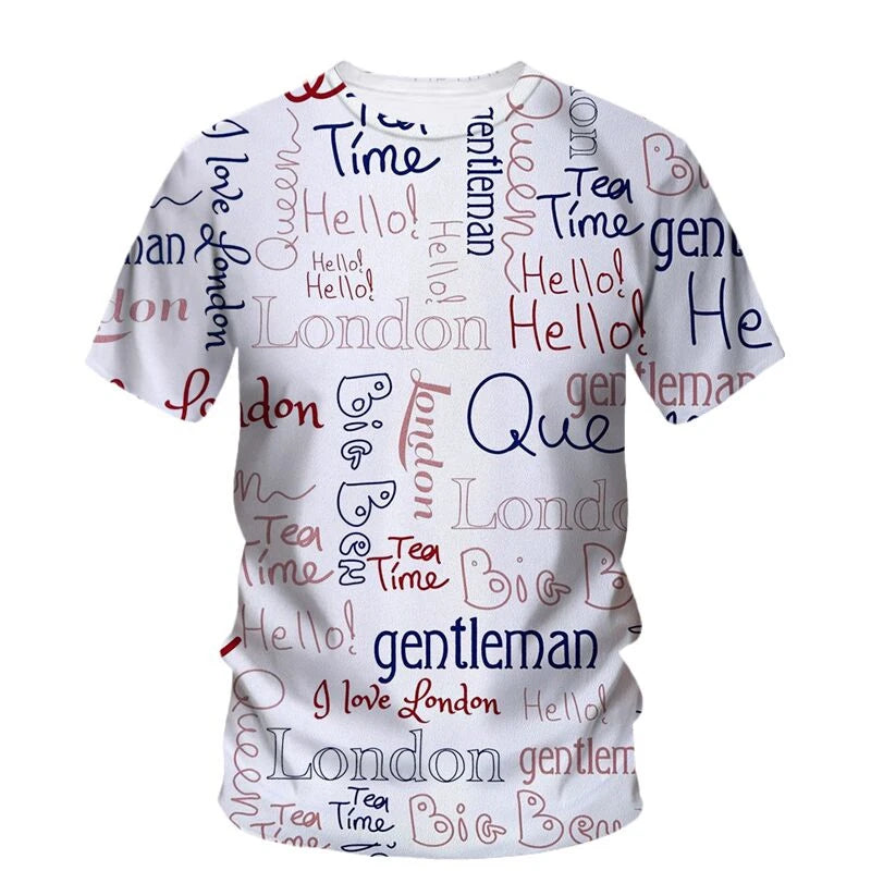 T Shirt Summer Men Fashion Short Sleeve Oversized Harajuku