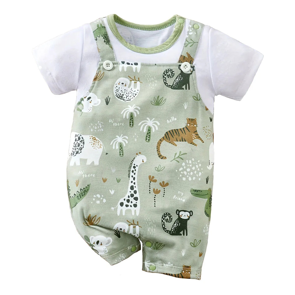 IURNXB Adorable Infant Zoo Animal Print