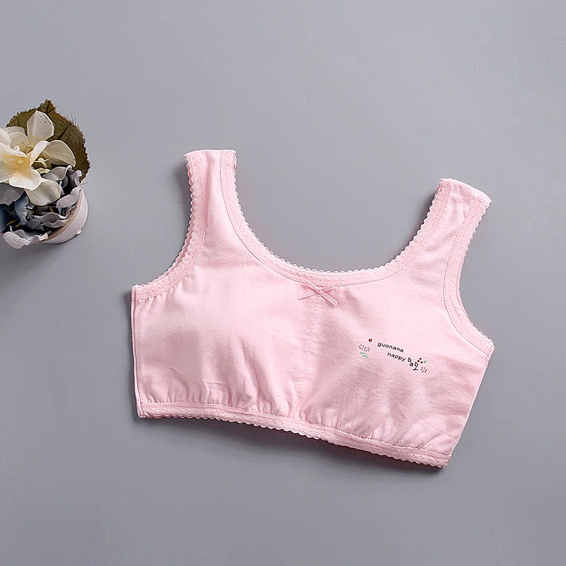 Teen Girl Training Bra Top Breathable Cotton