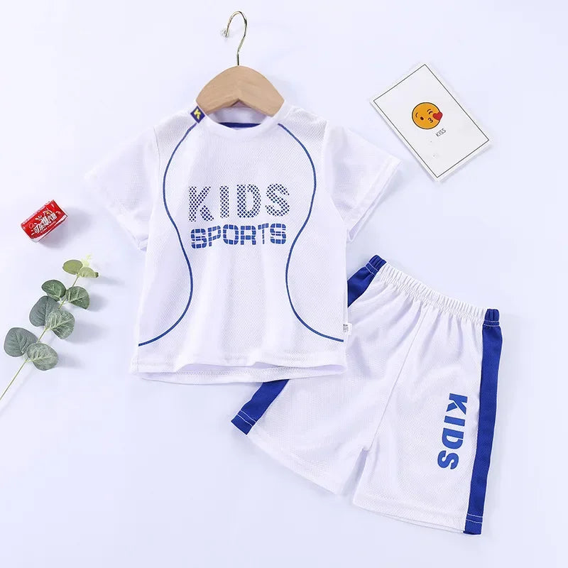 Boys Girls Sports Basketball Clothes Jersey Suit Summer Children Football