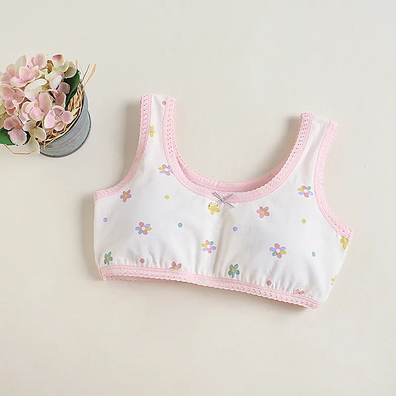 Teen Girl Training Bra Top Breathable Cotton