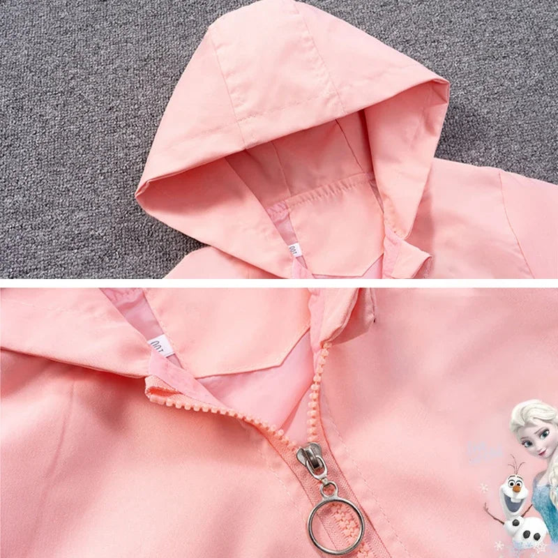 Fashion Girls Jacket Spring Aututmn Cartoon Anna Elsa