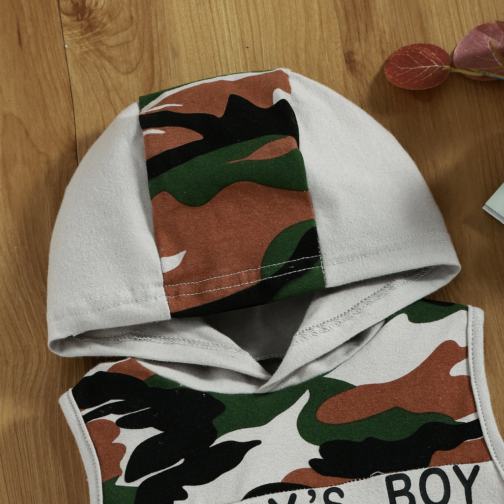 Boys Camouflage Two-Piece Set "DADDY'S BOY"