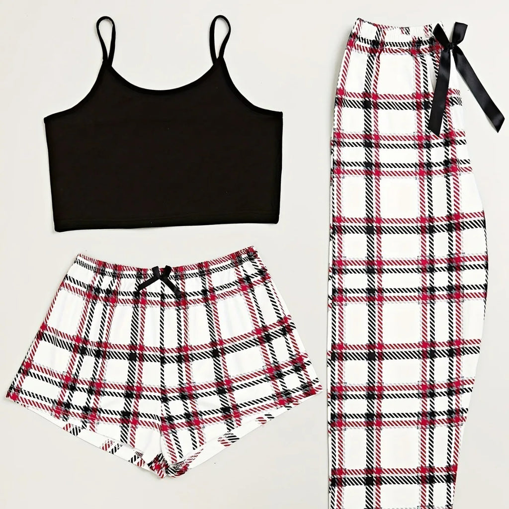 3Pcs Women's Pajama Set