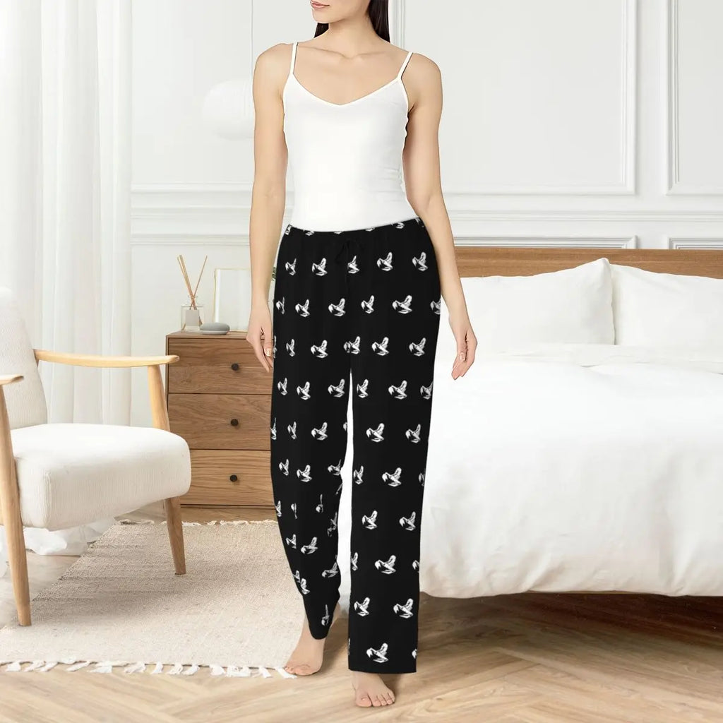Custom Abarth Bucket Women Pajama Pants Lounge Sleep Sleepwear Bottoms with Pockets