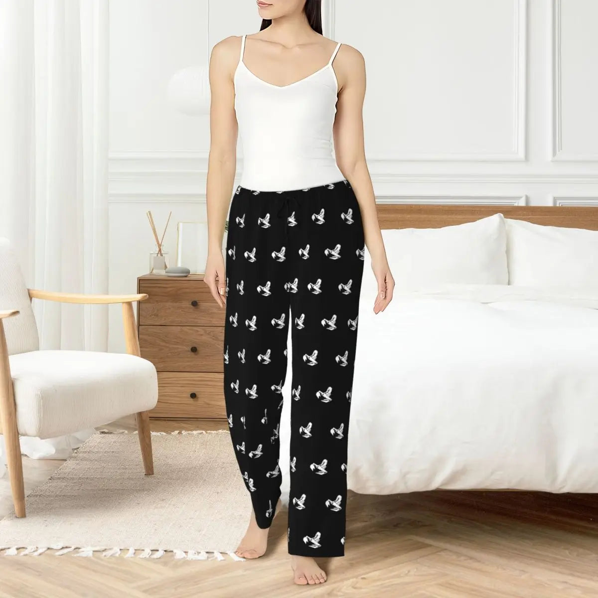 Custom Abarth Bucket Women Pajama Pants Lounge Sleep Sleepwear Bottoms with Pockets