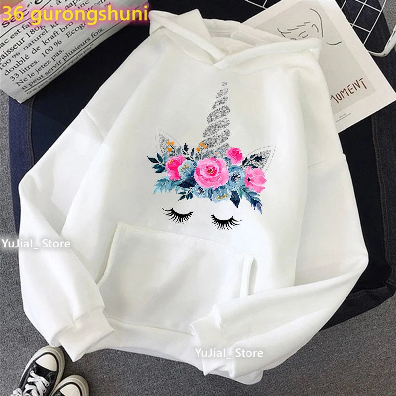 Women Glitter Pink Flowers Sweatshirt Girls Long-Sleeved Winter/Spring/Autumn Clothes
