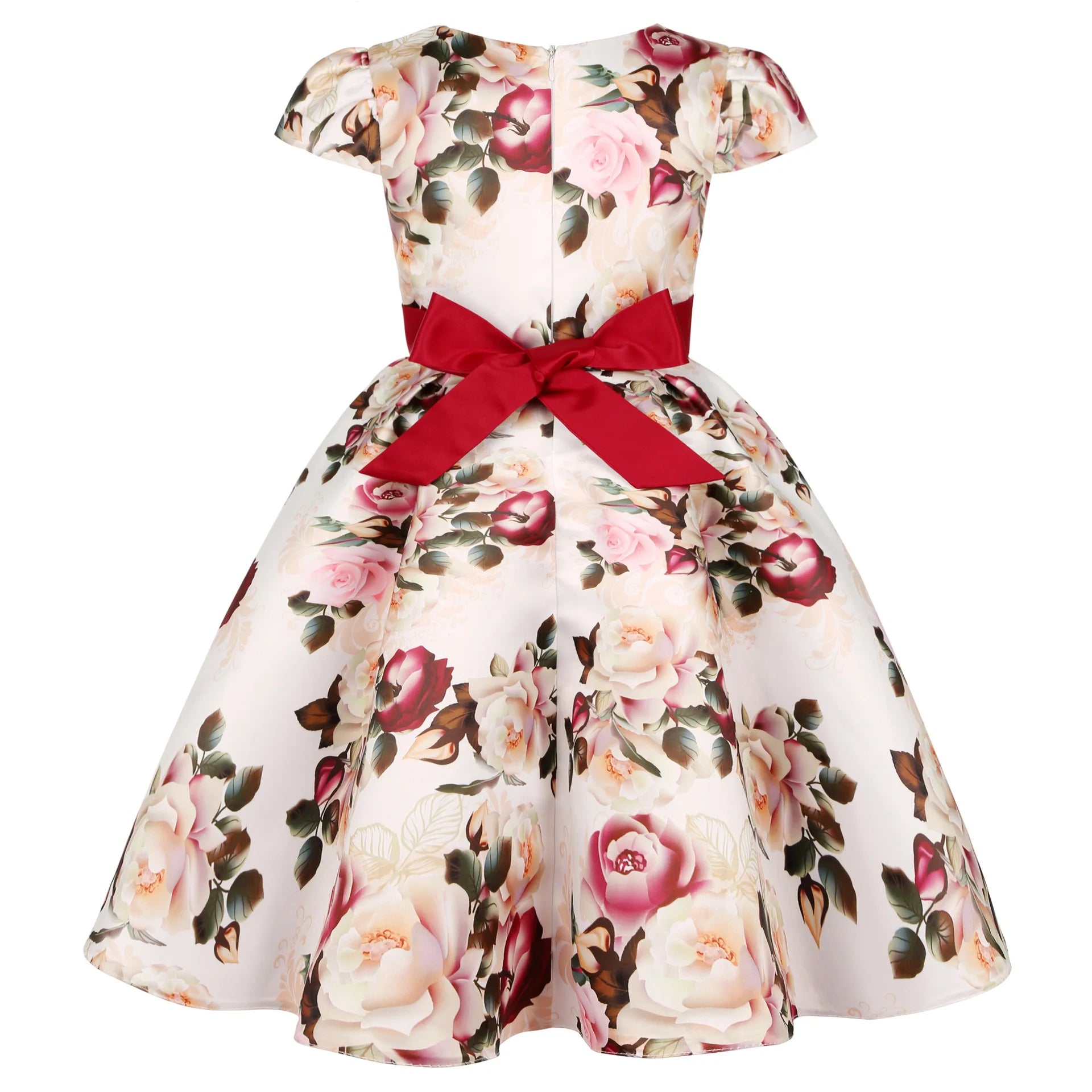 New Girls Kids Flower Elegant Causal Princess Party Dresses