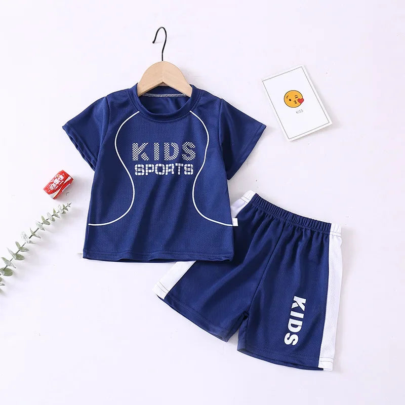 Boys Girls Sports Basketball Clothes Jersey Suit Summer Children Football